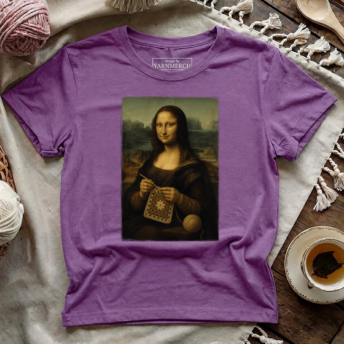 The Crochet Mona Lisa T-shirt