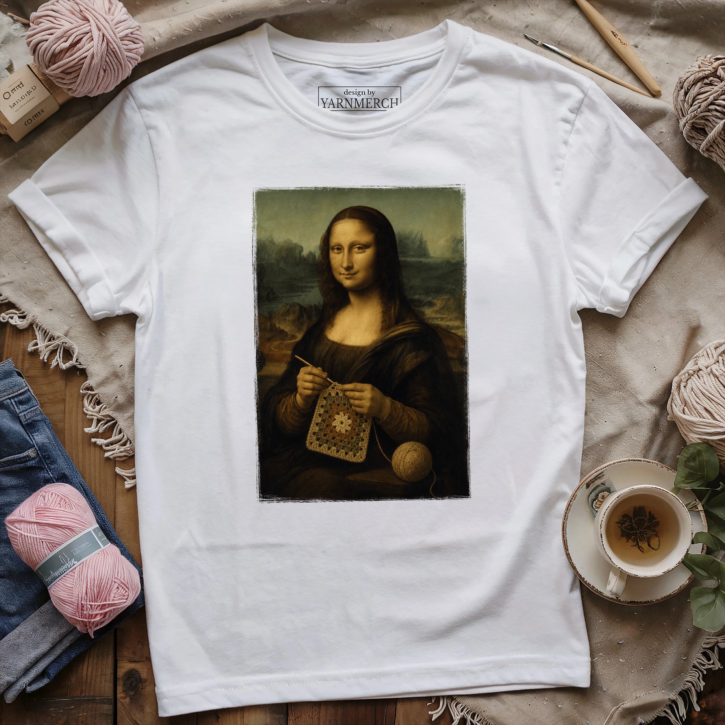 The Crochet Mona Lisa T-shirt