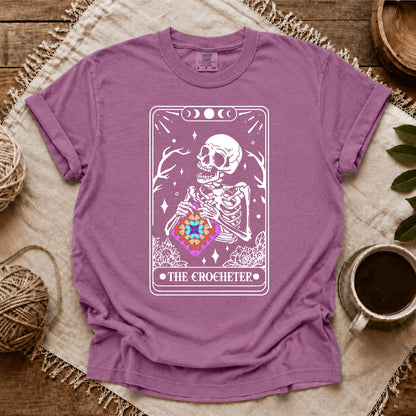 Comfort Colors Skeleton Crocheter Tarot T-shirt