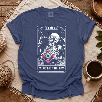 Comfort Colors Skeleton Crocheter Tarot T-shirt