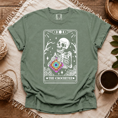 Comfort Colors Skeleton Crocheter Tarot T-shirt