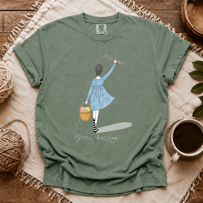 Comfort Colors Gone Knitting T-shirt