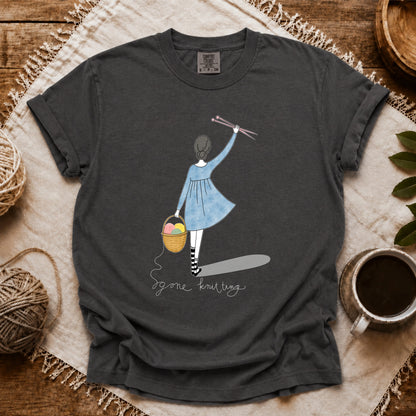 Comfort Colors Gone Knitting T-shirt