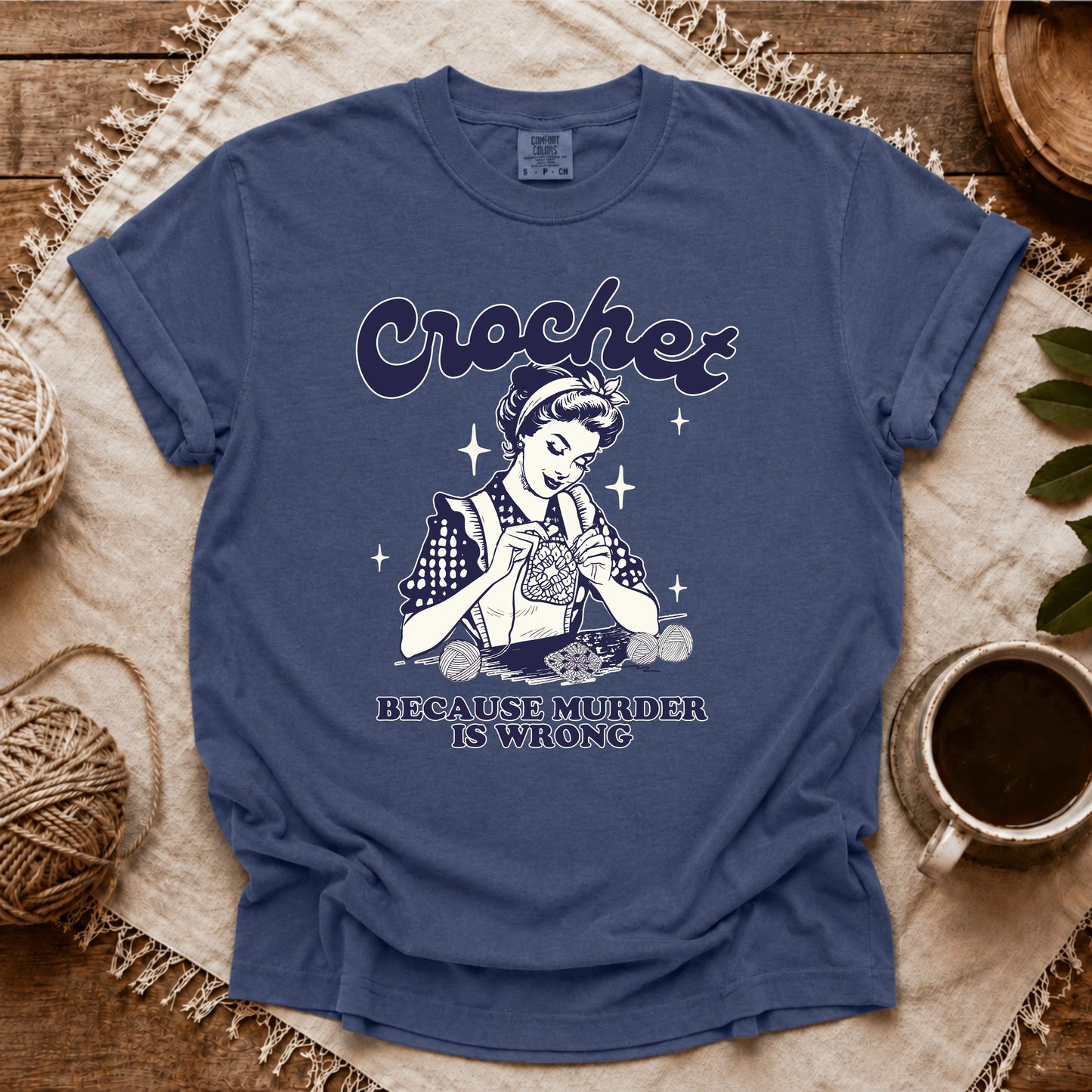 Comfort Colors Crochet Not Murder T-shirt