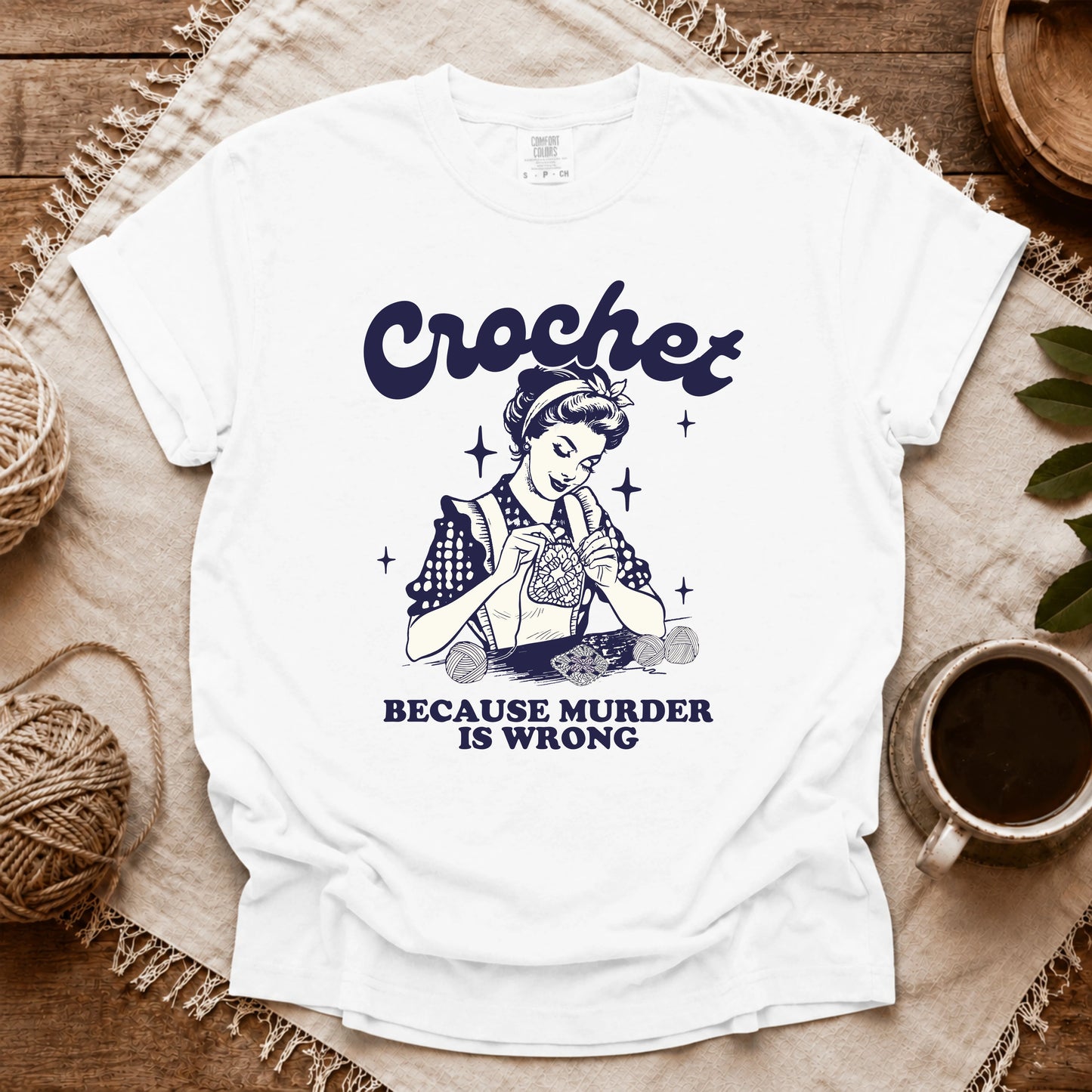 Comfort Colors Crochet Not Murder T-shirt