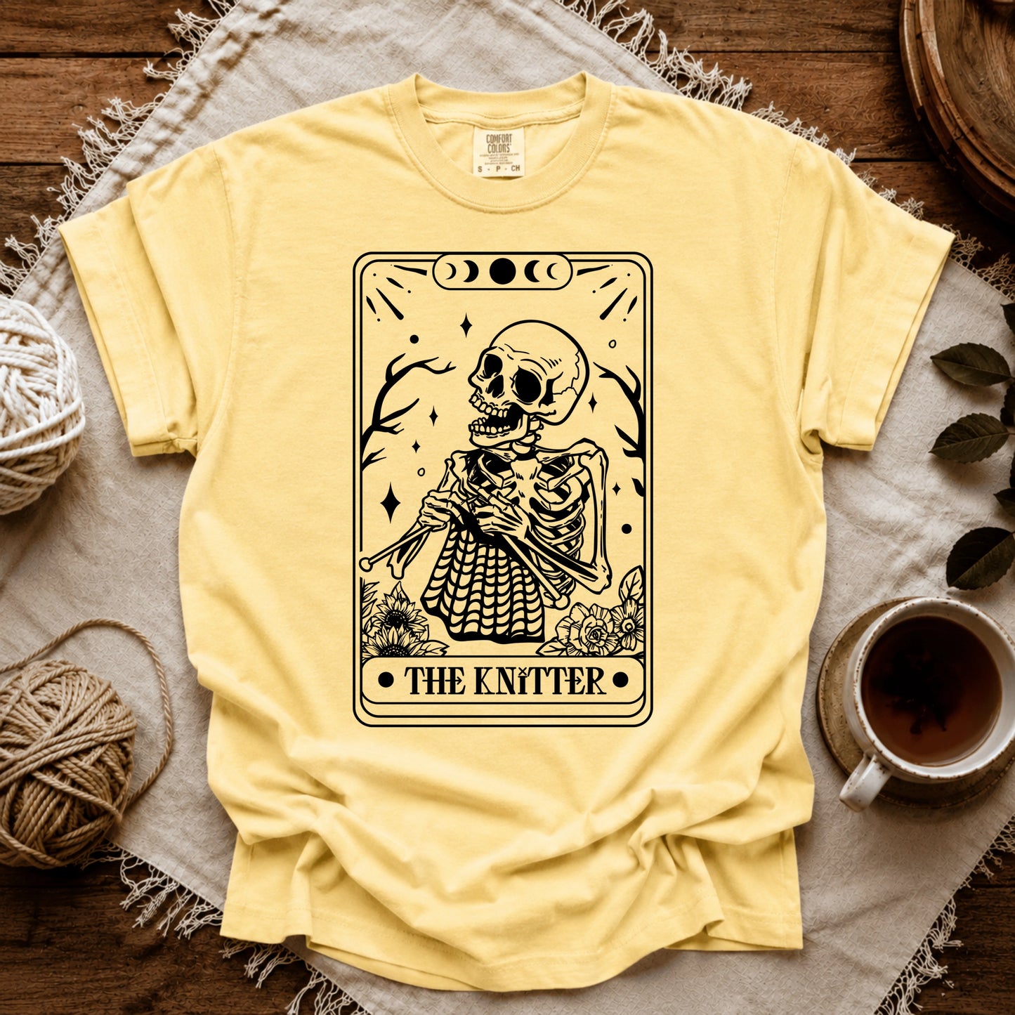 Comfort Colors Knitter Tarot Card T-shirt
