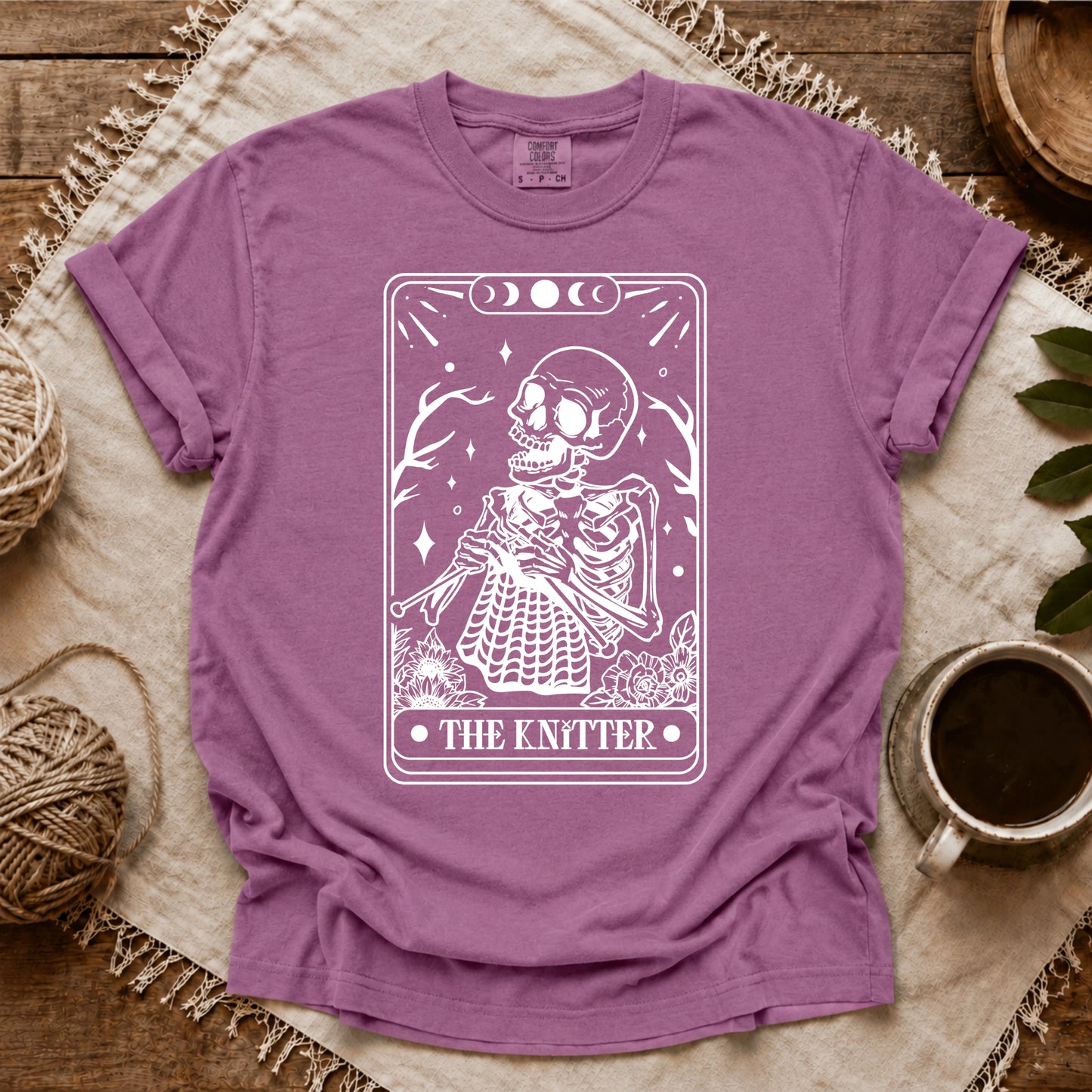 Comfort Colors Knitter Tarot Card T-shirt