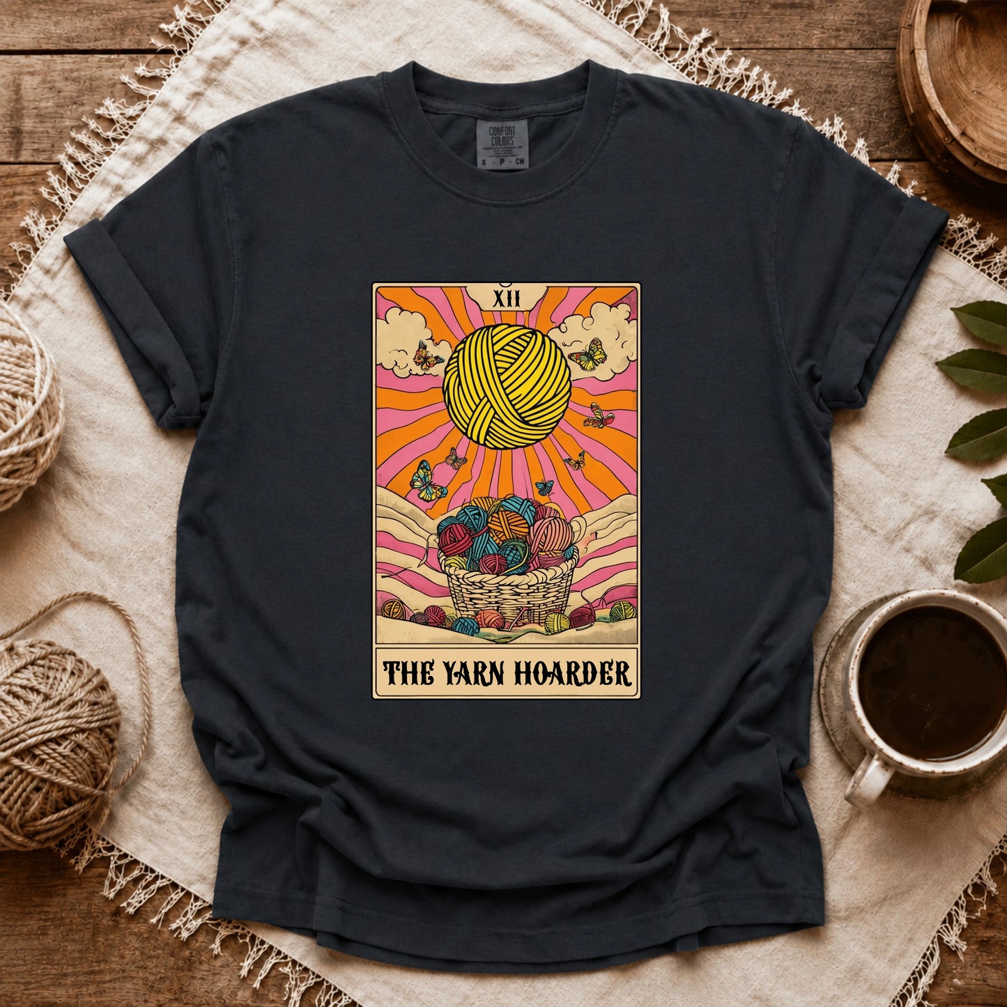 Comfort Colors Yarn Hoarder Tarot T-shirt