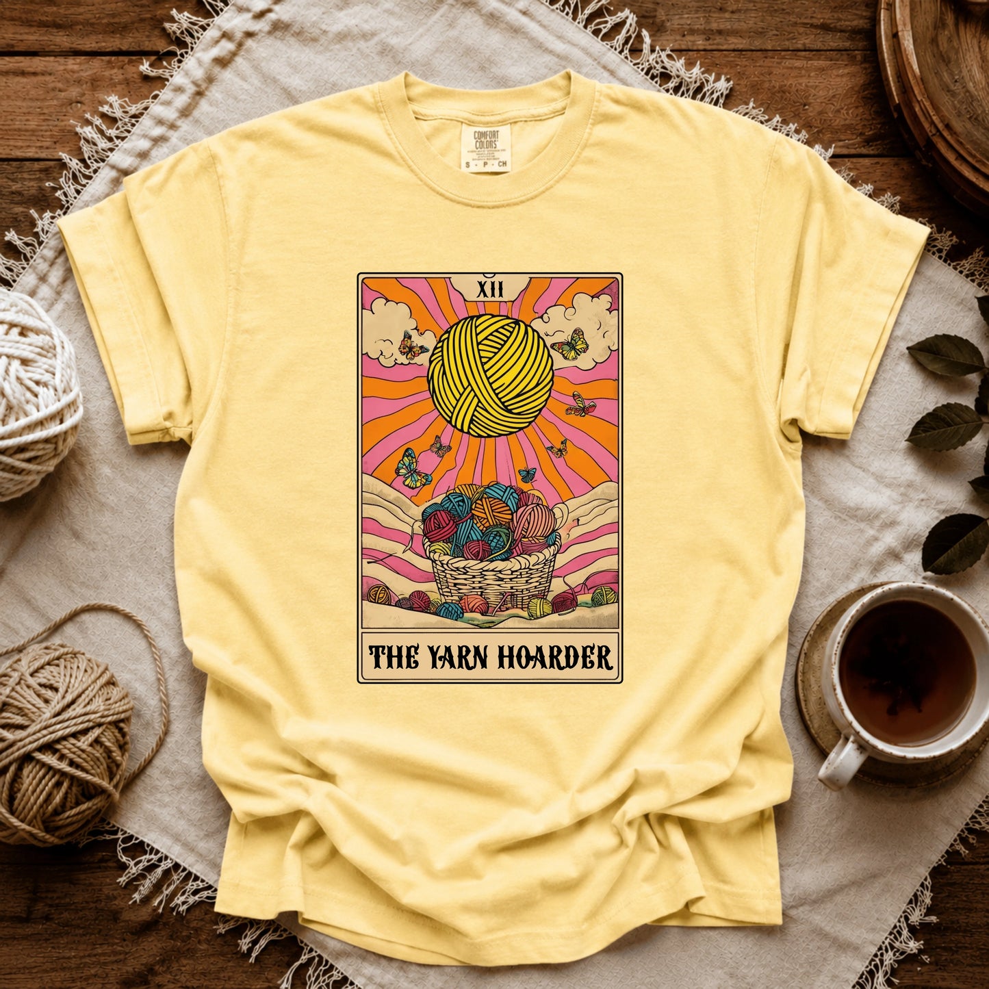 Comfort Colors Yarn Hoarder Tarot T-shirt