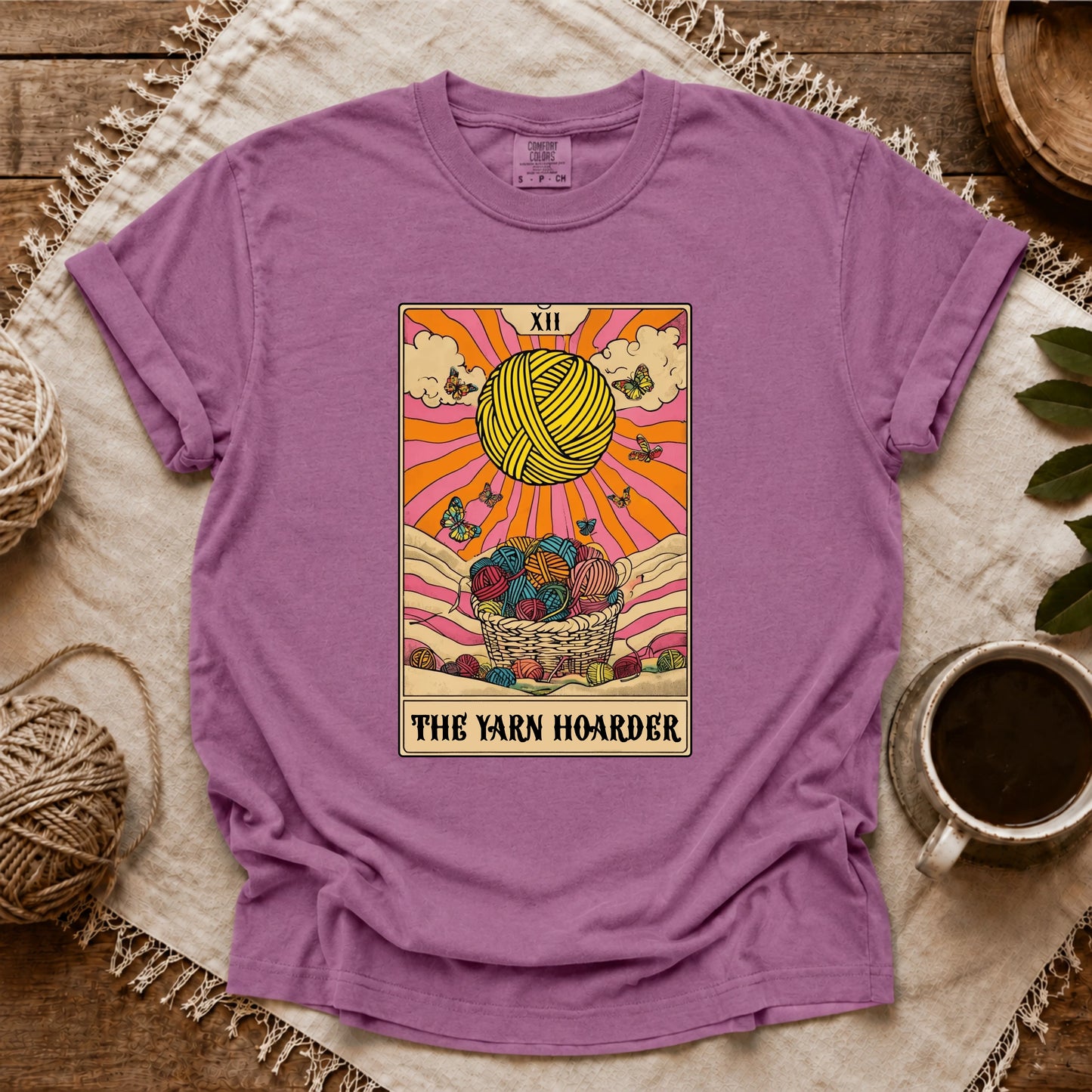 Comfort Colors Yarn Hoarder Tarot T-shirt