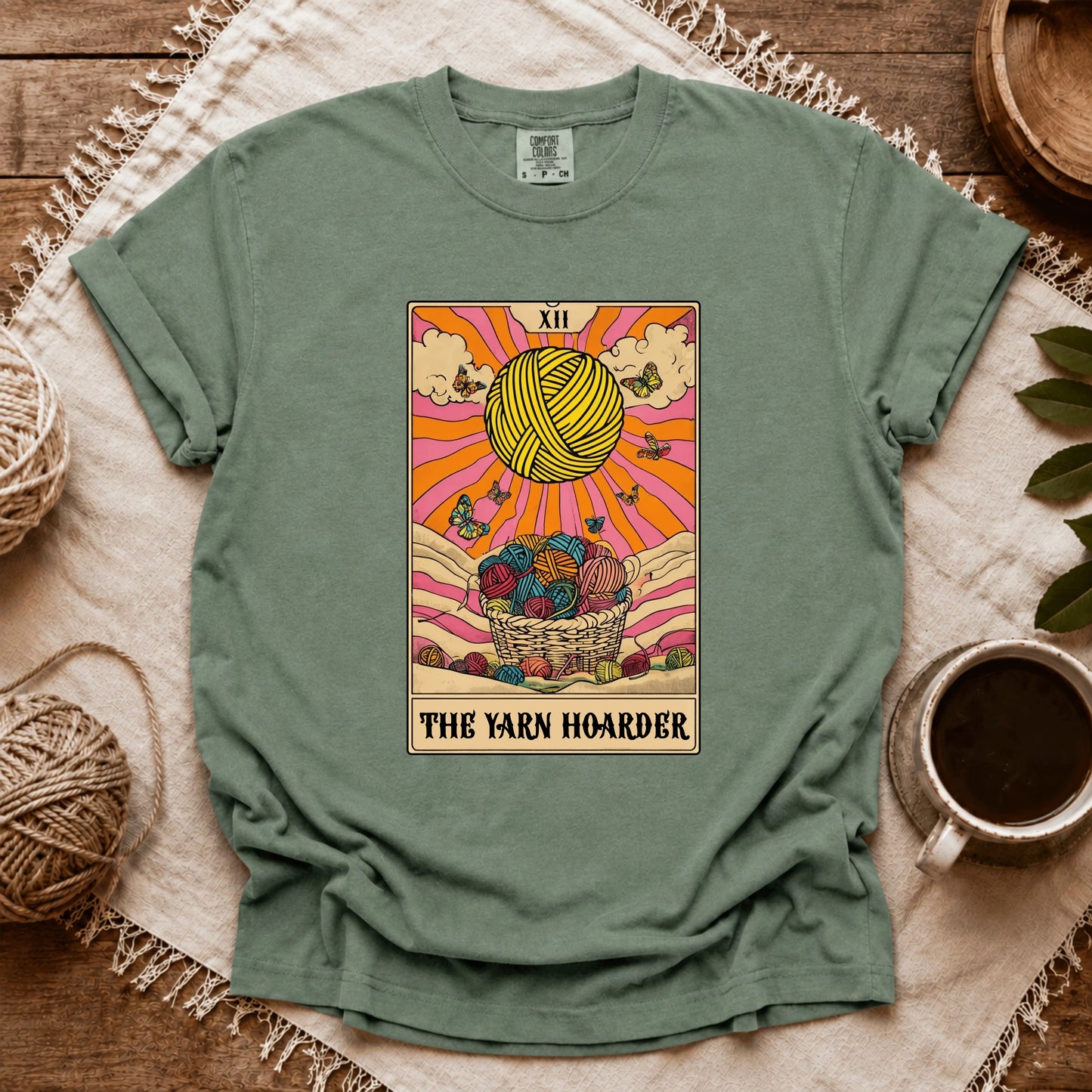 Comfort Colors Yarn Hoarder Tarot T-shirt
