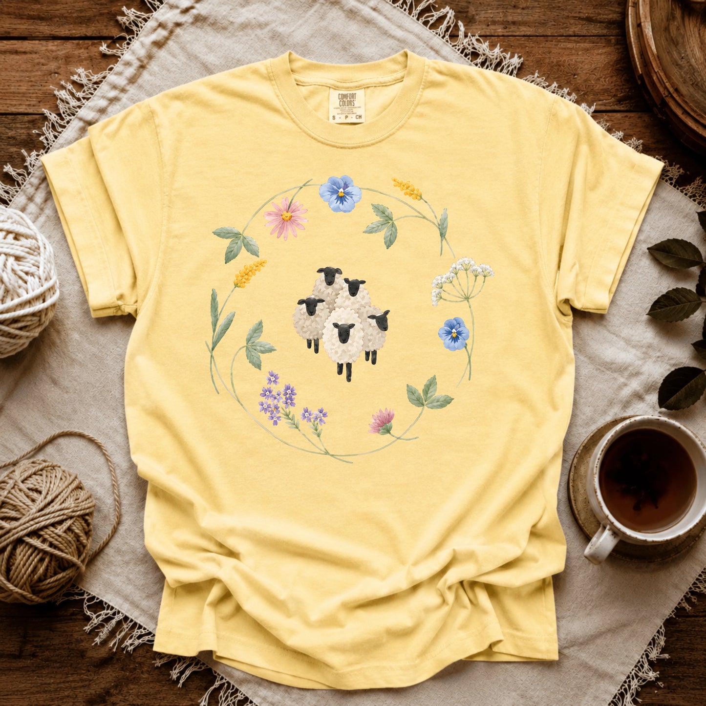 Comfort Colors Wool & Wildflowers T-shirt