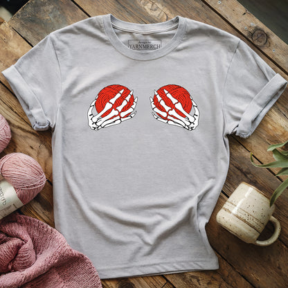 Skeleton Hands & Yarn T-shirt