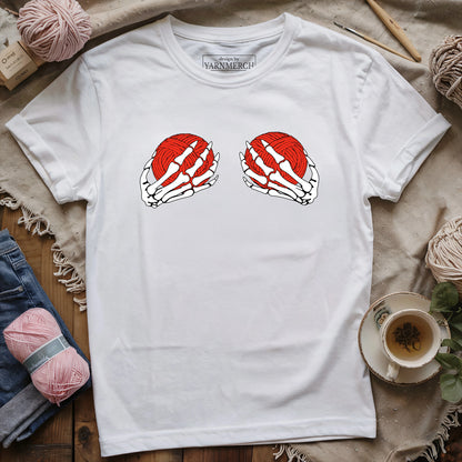 Skeleton Hands & Yarn T-shirt