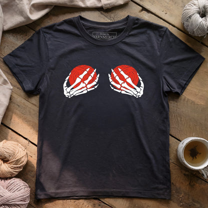 Skeleton Hands & Yarn T-shirt