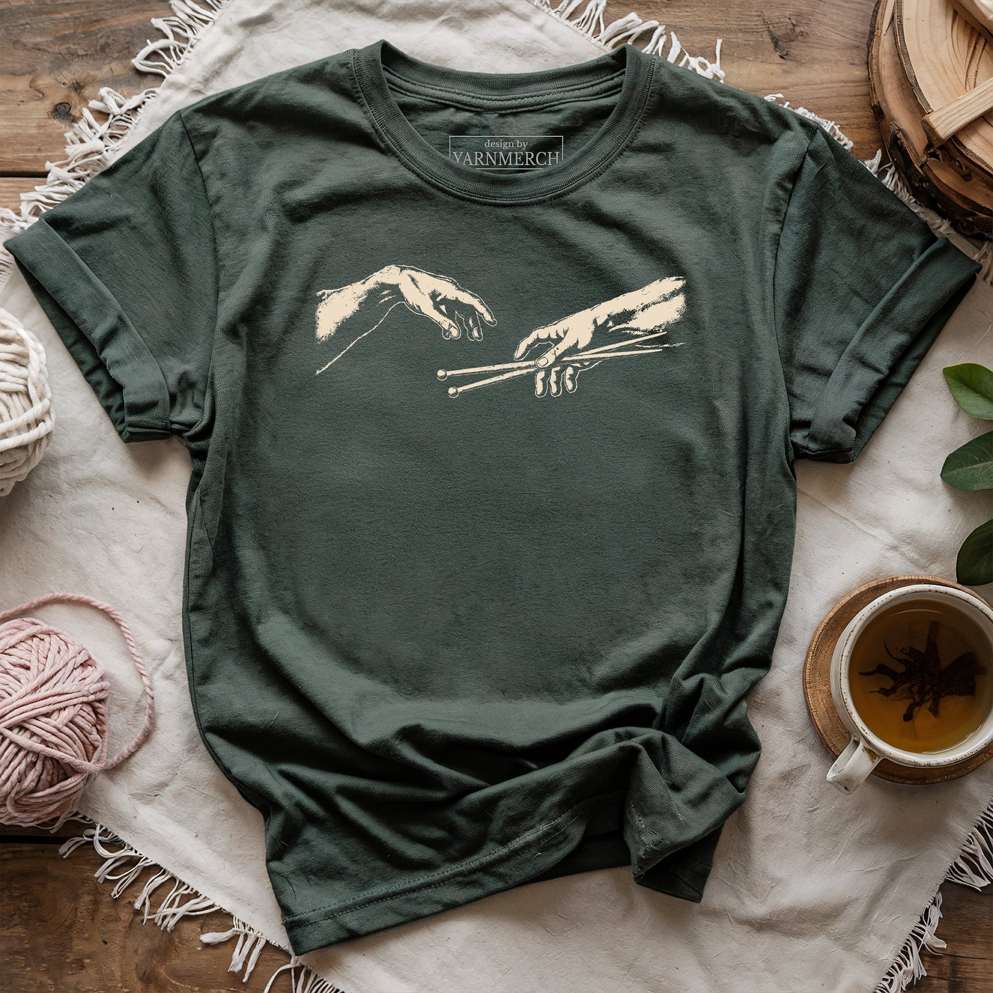 The Creation of Knitting T-shirt
