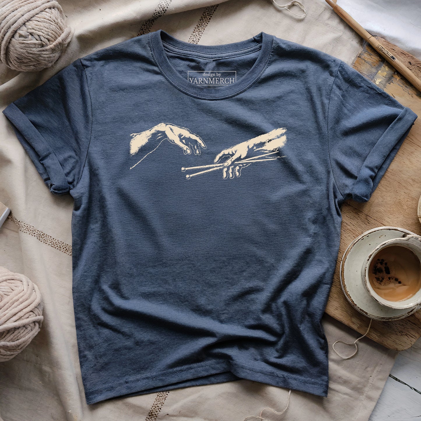 The Creation of Knitting T-shirt