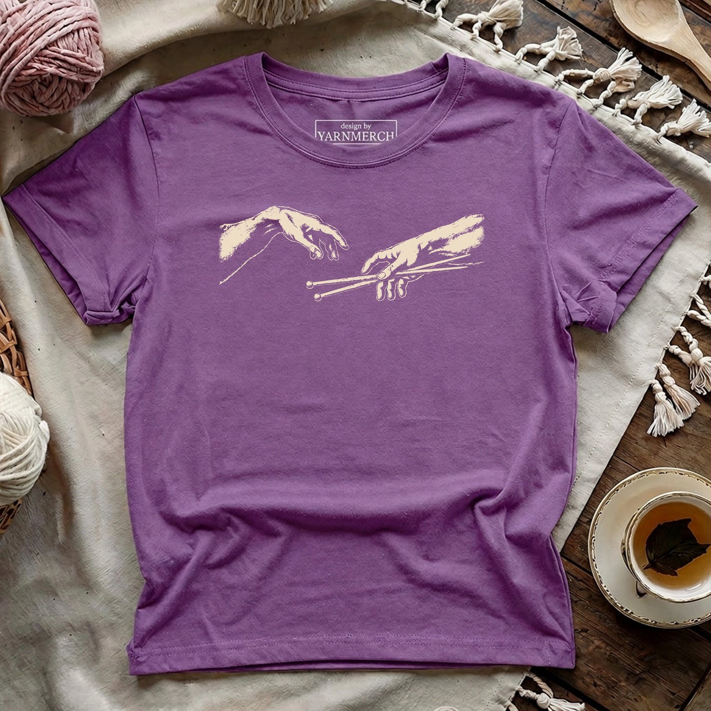 The Creation of Knitting T-shirt