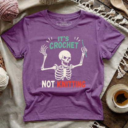 Crochet Not Knitting Skeleton T-shirt