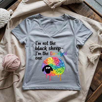  I'm Not The Black Sheep Lady V-neck