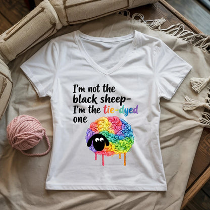  I'm Not The Black Sheep Lady V-neck