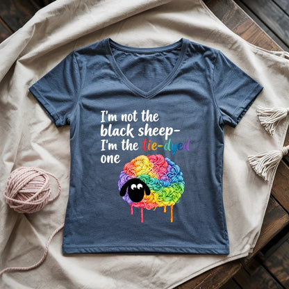  I'm Not The Black Sheep Lady V-neck