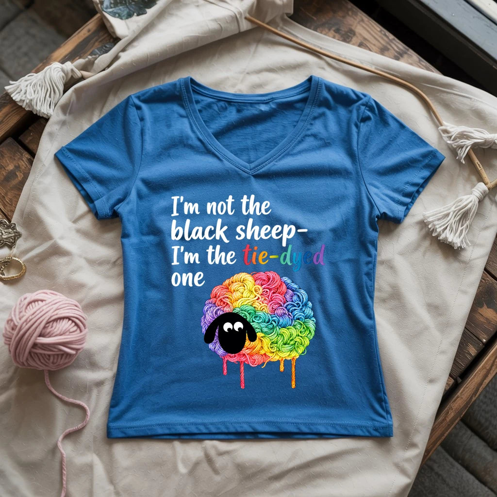  I'm Not The Black Sheep Lady V-neck