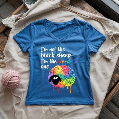  I'm Not The Black Sheep Lady V-neck