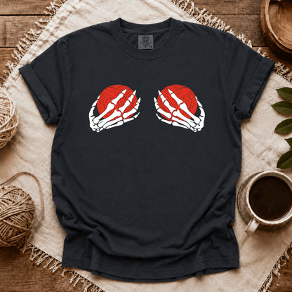 Comfort Colors Skeleton Hands & Yarn T-shirt
