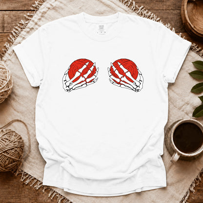 Comfort Colors Skeleton Hands & Yarn T-shirt