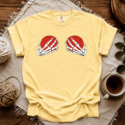 Comfort Colors Skeleton Hands & Yarn T-shirt