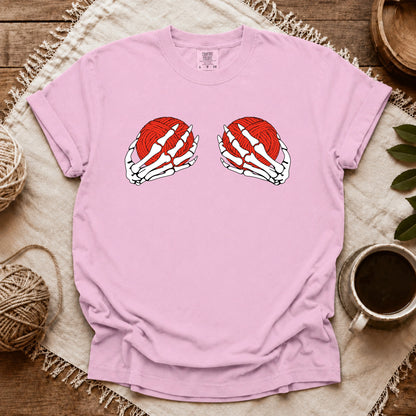 Comfort Colors Skeleton Hands & Yarn T-shirt