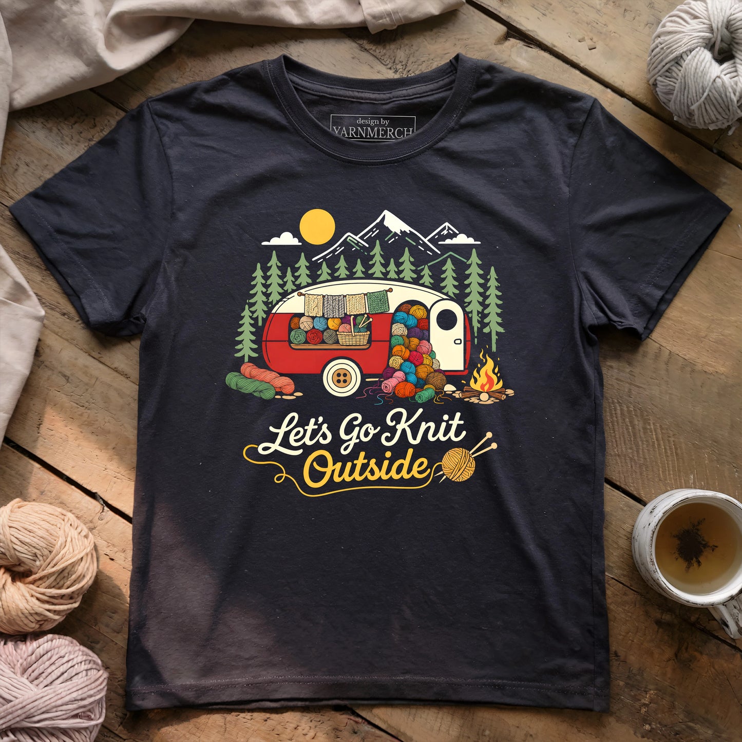 Let's Go Knit Outside T-shirt