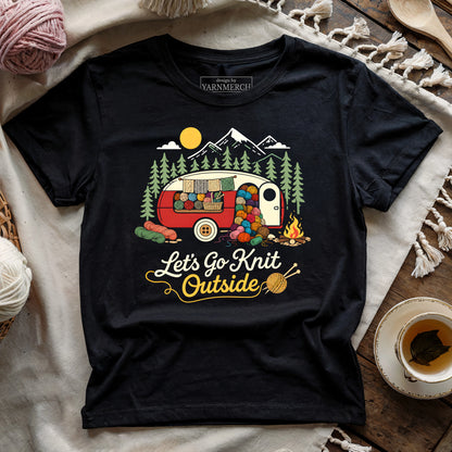 Let's Go Knit Outside T-shirt