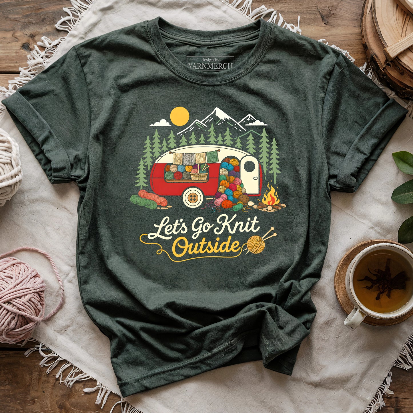 Let's Go Knit Outside T-shirt