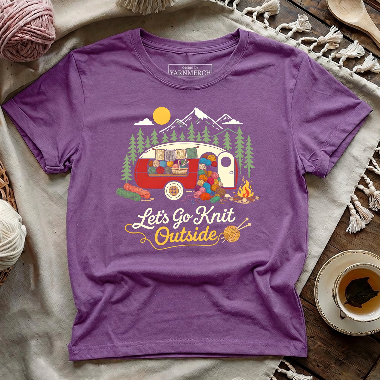 Let's Go Knit Outside T-shirt