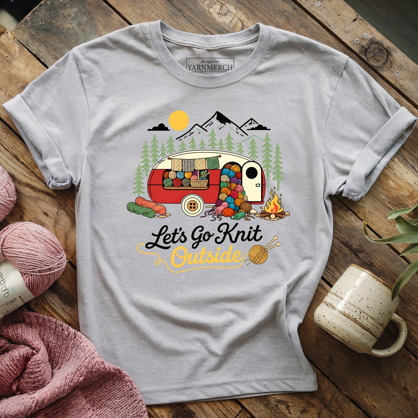 Let's Go Knit Outside T-shirt