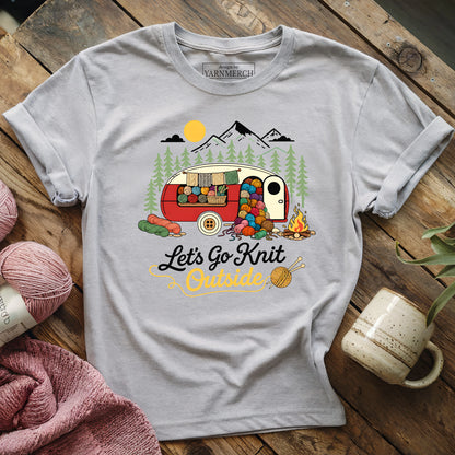 Let's Go Knit Outside T-shirt