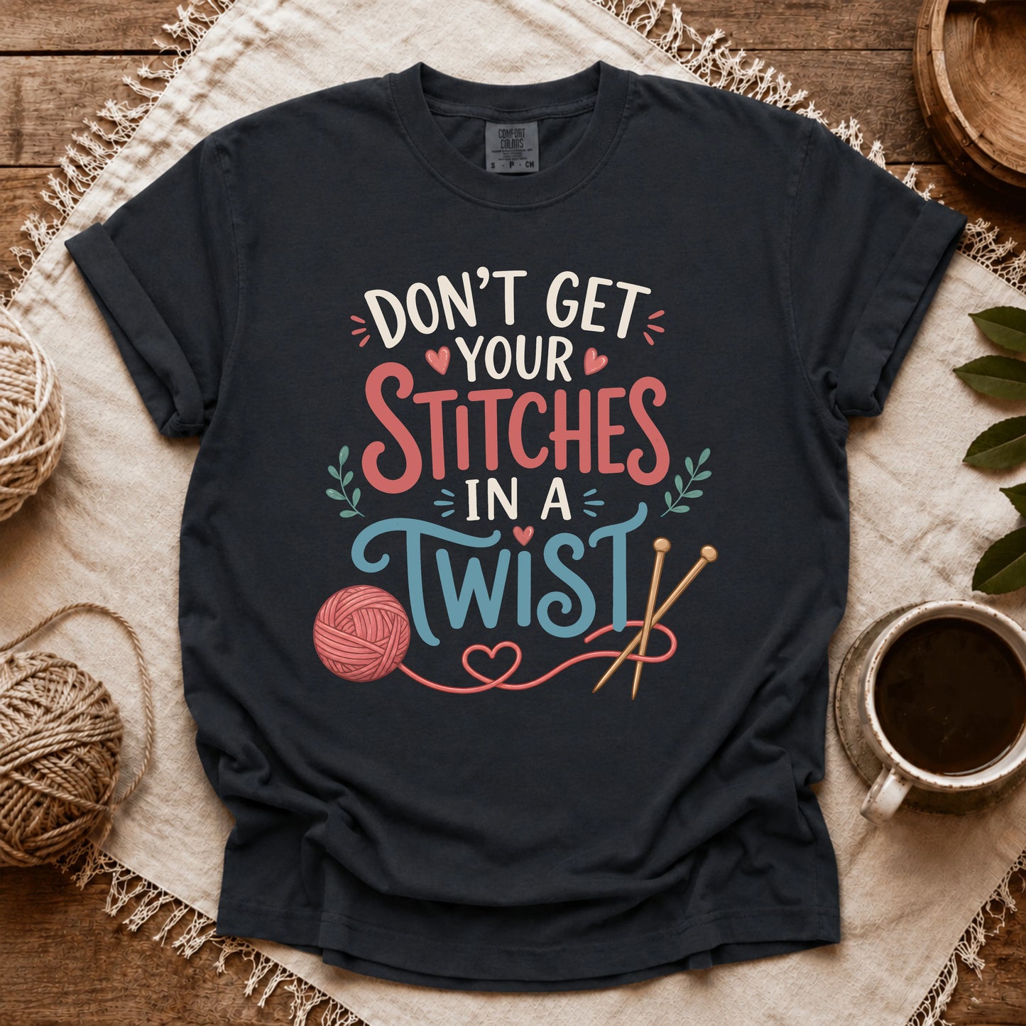 Comfort Colors Stitches in a Twist T-shirt