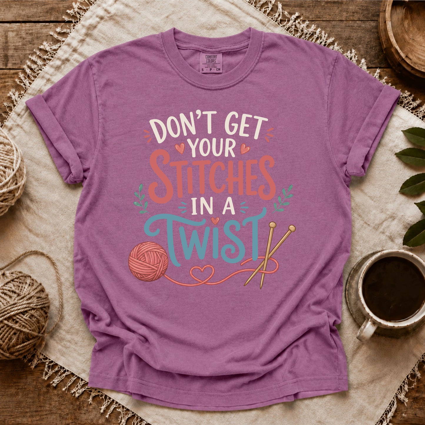 Comfort Colors Stitches in a Twist T-shirt