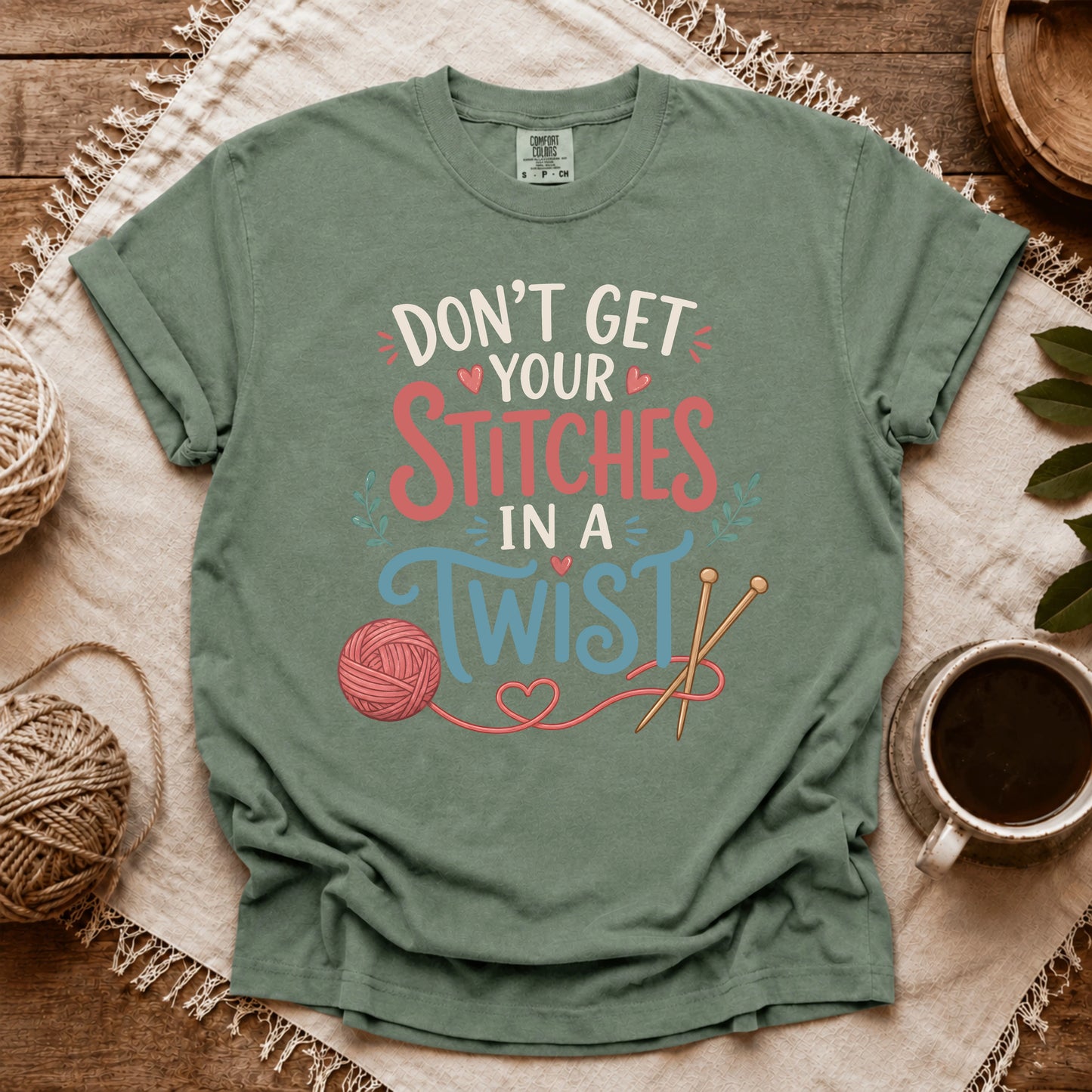 Comfort Colors Stitches in a Twist T-shirt