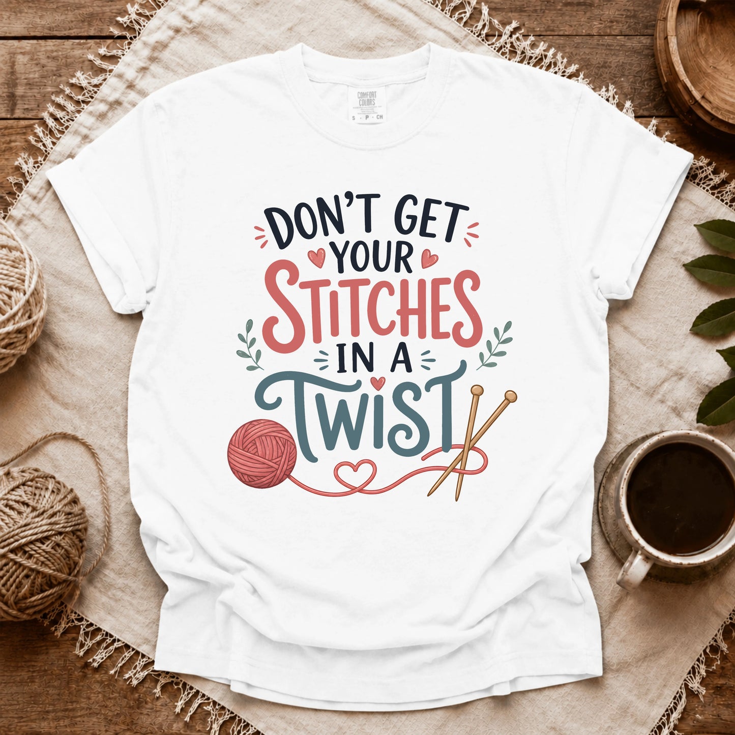 Comfort Colors Stitches in a Twist T-shirt
