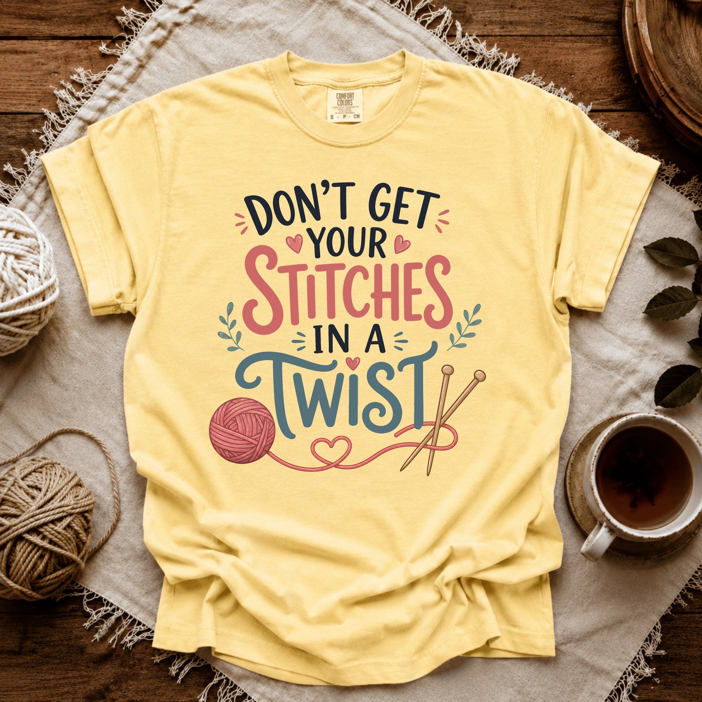 Comfort Colors Stitches in a Twist T-shirt