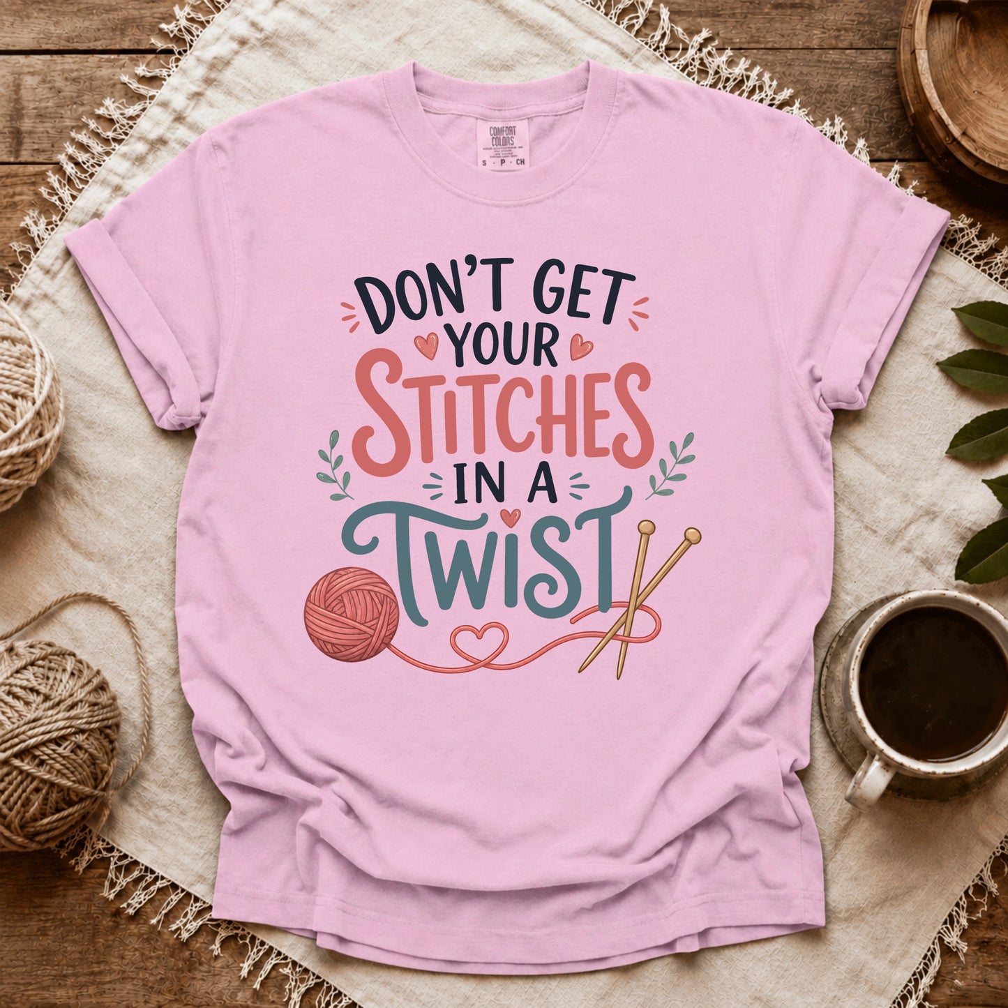Comfort Colors Stitches in a Twist T-shirt