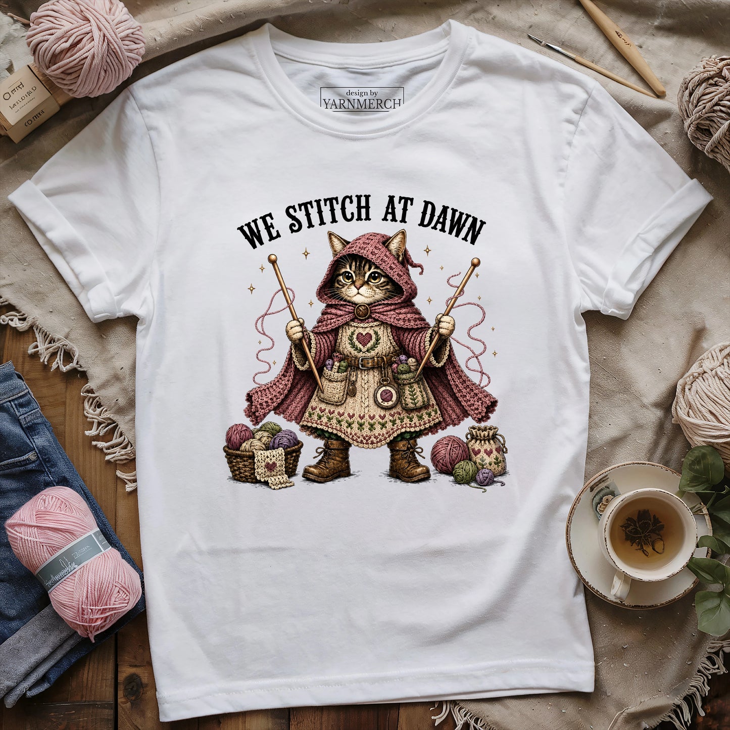 We Stitch At Dawn T-shirt