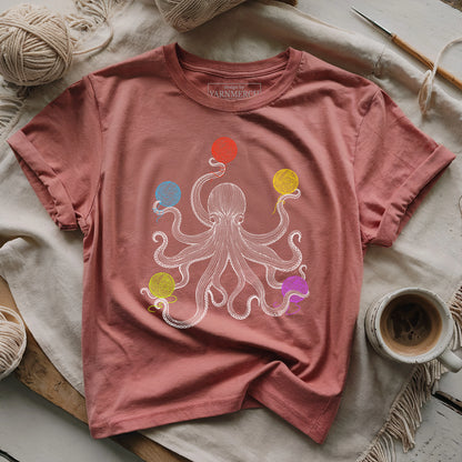 Octopus with Yarn T-shirt