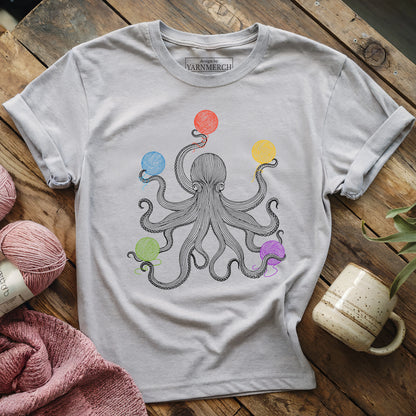 Octopus with Yarn T-shirt