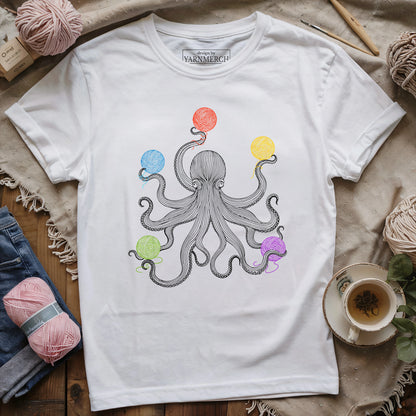 Octopus with Yarn T-shirt
