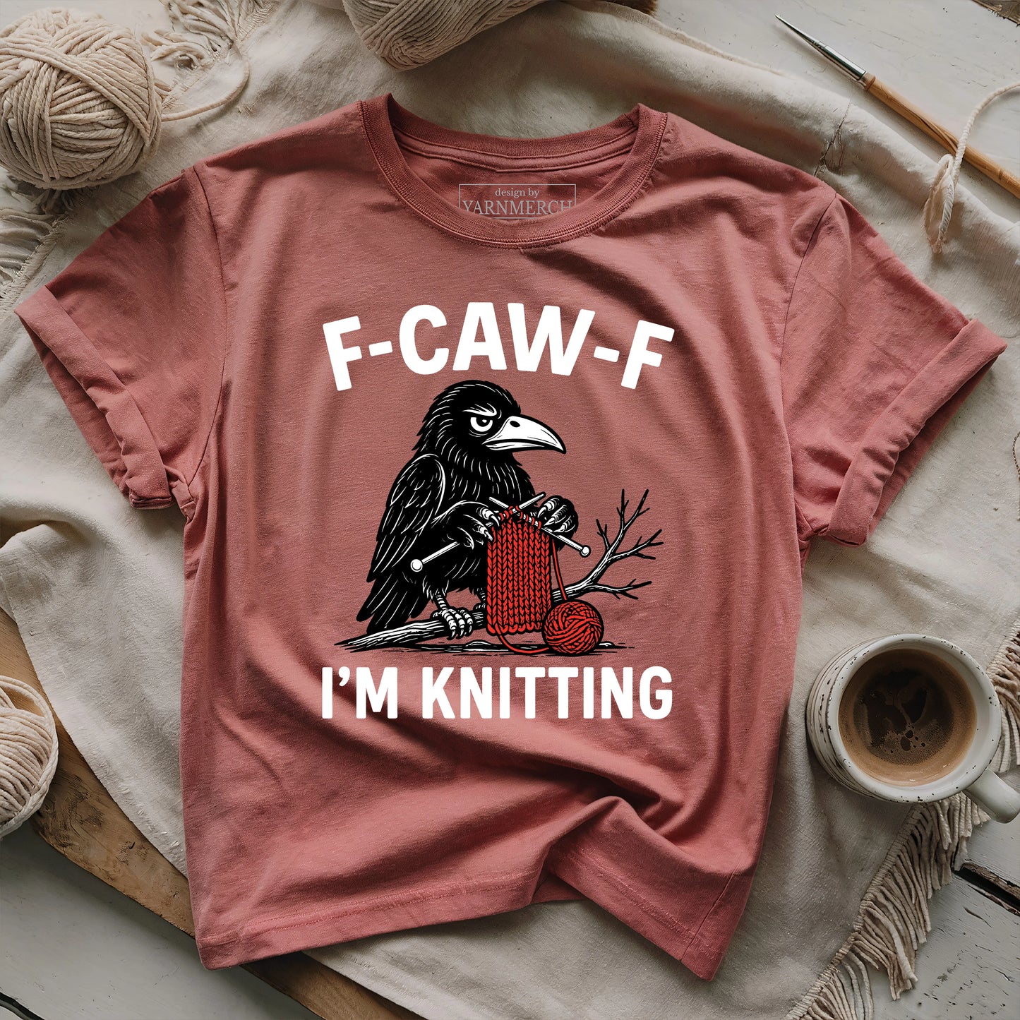 F-Caw-F I'm Knitting T-shirt