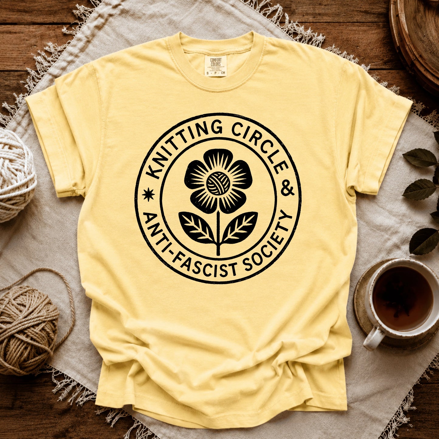 Comfort Colors Knitting Circle T-shirt